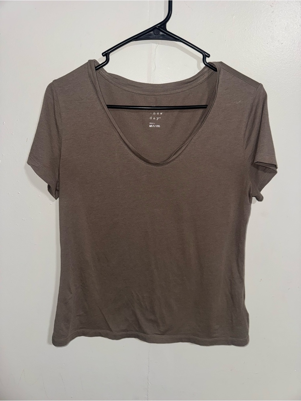 A New Day Women’s Light Brown Short Sleeve T-Shirt Small